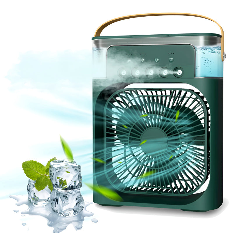 4-In-1 Multi-Function Air  Cooling  USB Fan With 7-Color Night Light...