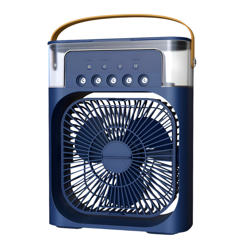 4-In-1 Multi-Function Air  Cooling  USB Fan With 7-Color Night Light...